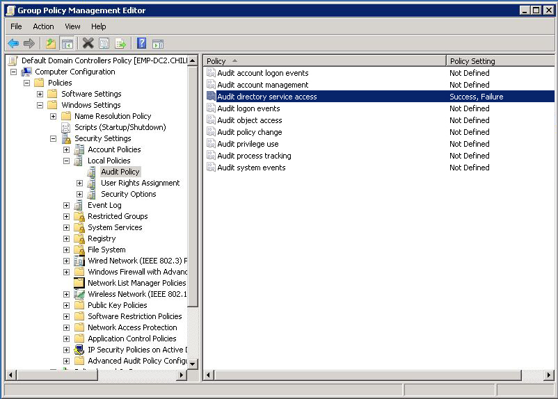 Configuring Domain Controller Policy