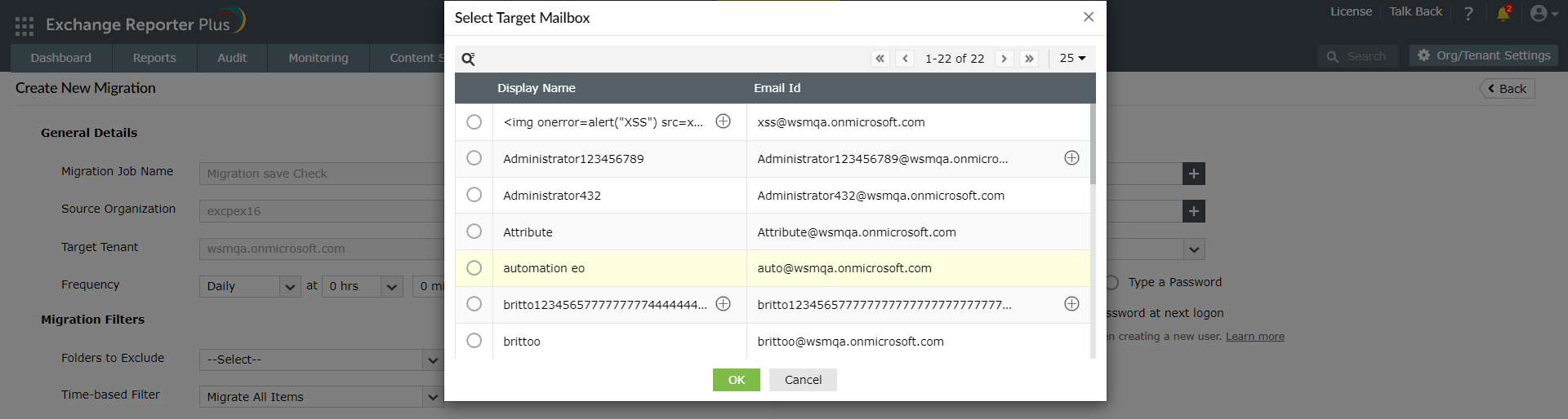 Exchange migration