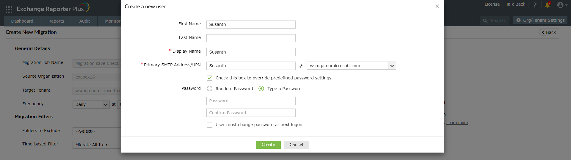 Exchange migration