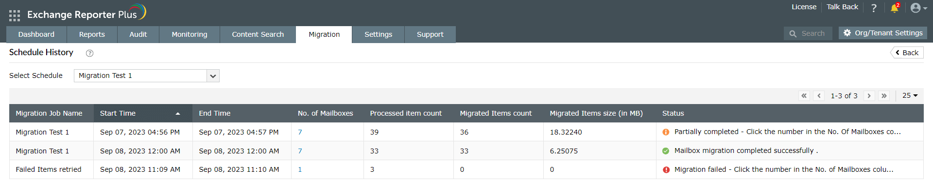 Exchange migration