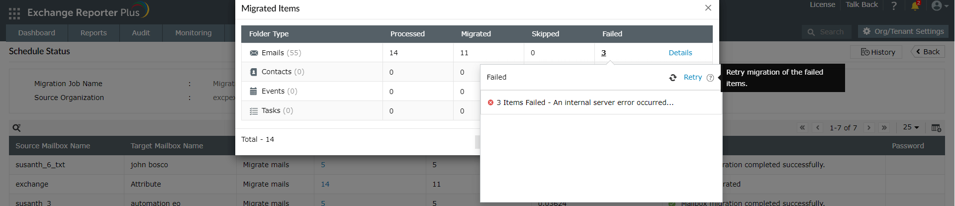 Exchange migration