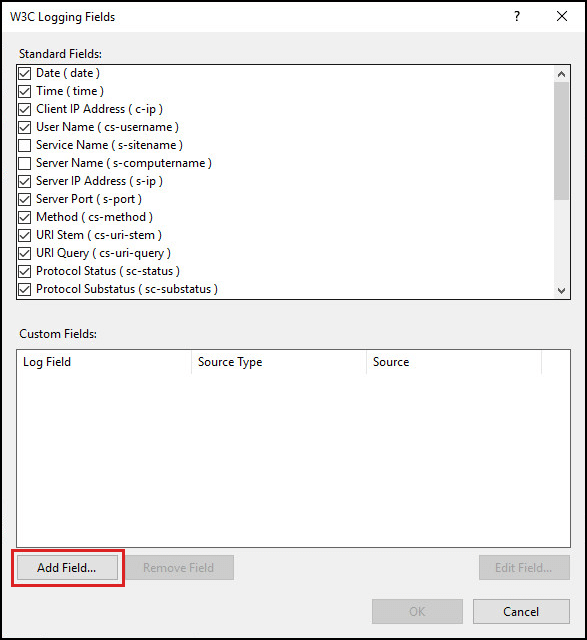 Prerequisites for OWA logs gathering task