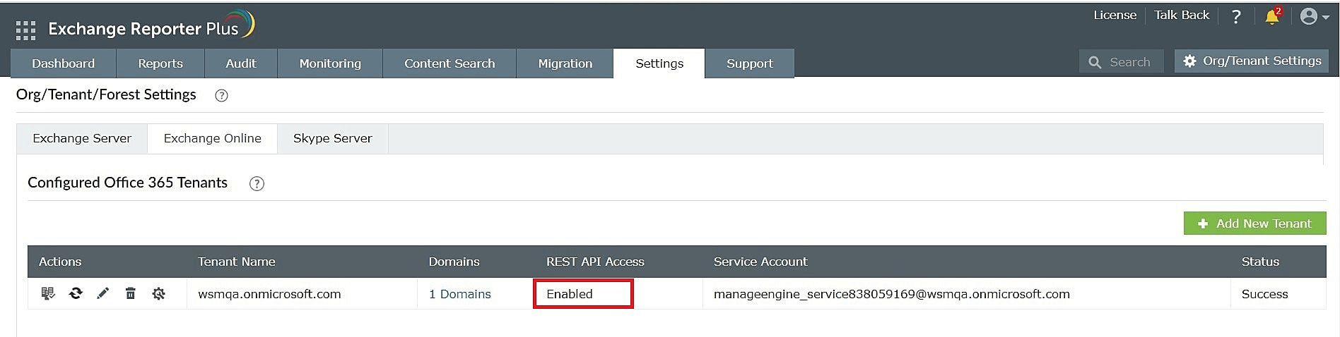 Working with Exchange Reporter Plus